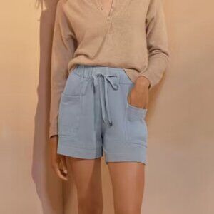 Wrap London | Jersey Shorts | Soft Chambray | 12